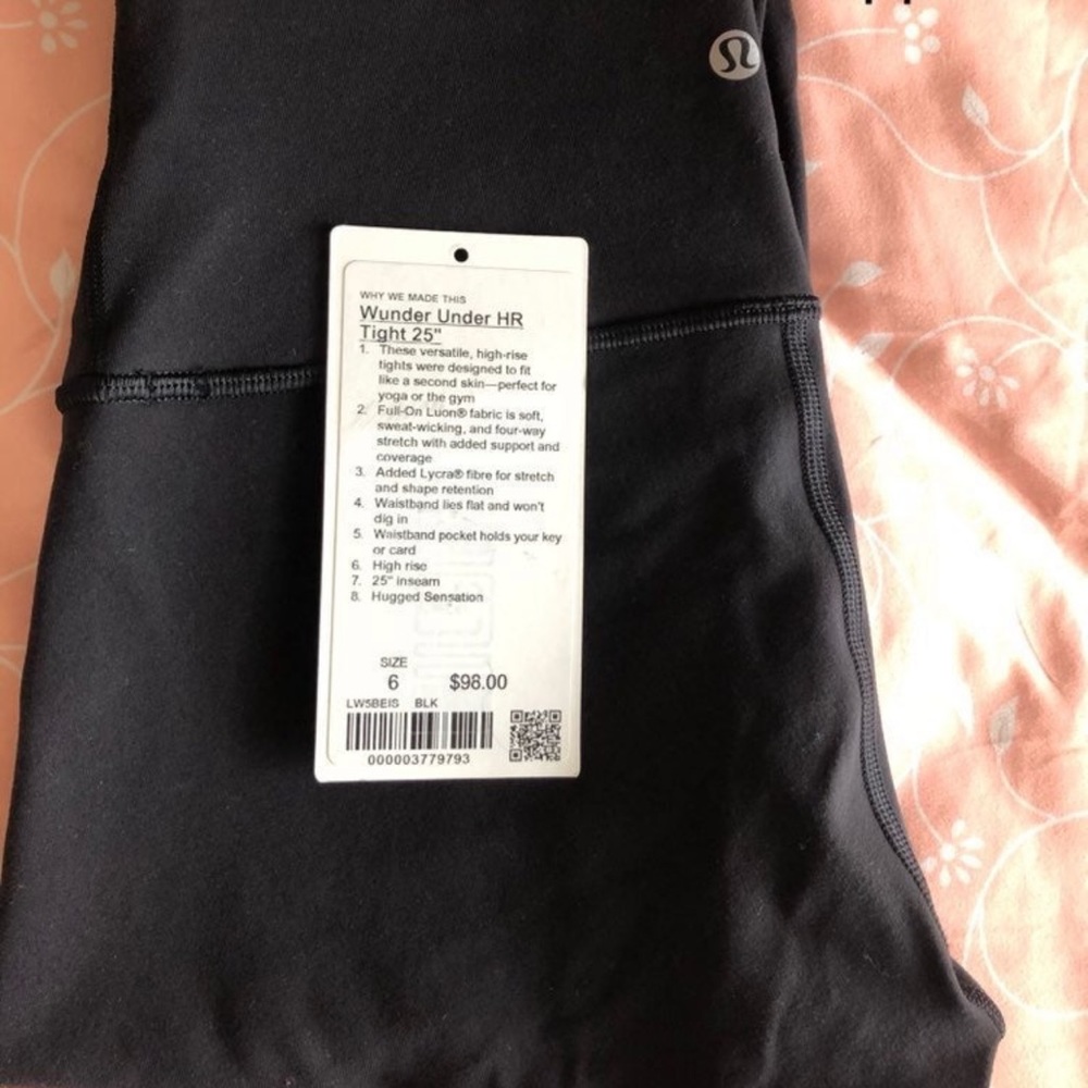 Lululemon wonder under size 6